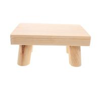 FONDOTIN Taburete de Madera para Niña y Portátil Superficie Antideslizante Diseño Estable para Entrenamiento de Baño y Lavado de Manos Taburete Infantil Multiusos para Hogar