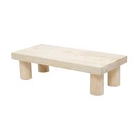 FONDOTIN Taburete de Madera Pequeño Antideslizante para Reposapiés Multifuncional para Hogar y Jardín de Infancia Taburete Escalonado Seguro y Compacto para Baño y Sala de Estar