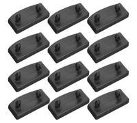 FONDOTIN Tapas de Plástico Negro Soporte Resistente para Listones para Listones de Cama 20 Fácil Instalación, Accesorios para Cama de Cuero y Madera
