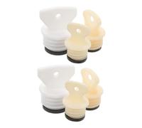 FONDOTIN Tapones para Bolsas de Agua Caliente 6 Piezas 2 Grandes 2 Medianos 2 Pequeños Reutilizables Sellado Seguro Compatibles Varios Modelos Resistentes al Calor para Terapia de