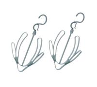 FONDOTIN Tendedero para Zapatos Doble Canal De Plástico Azul, Secador y Zapatero Resistente, Ligero y Multifuncional para Uso Doméstico, Paquete De 2 Unidades