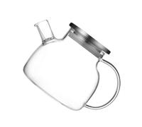 FONDOTIN Tetera de Cristal Transparente de 1 Litro Filtro de Acero Inoxidable Resistente al Calor y Uso Doméstico para Infusiones de Té y Flores Adecuado para Cocina y Desayuno
