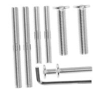 FONDOTIN Tornillos Roscados De Acero para Repuesto Rascador Gatos Incluye Pernos Doble Punta y Cabeza Plana con Llave para Ensamblaje Estable y Duradero