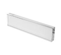 FONDOTIN Transparent Glass Calligraphy Paperweight Bar Polished Long Decorative Desk Ornament For Chinese Calligraphy Practice And Paper Holding