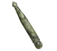 FONDOTIN Varilla De Masaje De Jade Herramienta De Acupuntura Facial y Gua Sha Piedra De Jade Cara Antiestrés Portátil Para Masaje y Relajación Bienestar