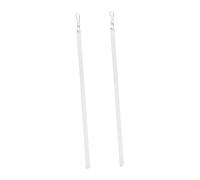 FONDOTIN Varilla para Cortinas Acrílica Transparente 12 Pulgadas Barra De Cortina Varita para Persianas Mecanismo Manual Hogar Sala De Estar 2 Piezas