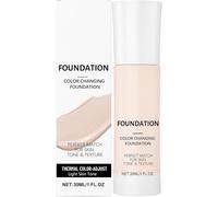 Fondotinta Smart Cambia Colore da 30ml, Make-up Liquido a Lunga Tenuta, Copertura Totale, Sfumatura Omogenea, Incarnato Uniforme