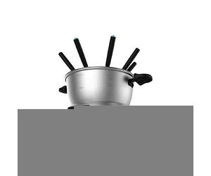 Fondue eléctrica de queso, chocolate y aceite, con 1000 w y 8 tenedor