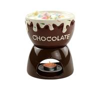 Fondue Mug - Ceramic Chocolate Fondue Set | Butter Melt Fondued Mugs Good in Dipping Sauce, Cheese, Candy, Bread and Caramel, Perfect for Dinner, Birthday, Wedding, Picnics, Party, Family and Cooks