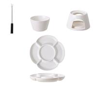 Fondue-Set - Käsefondue-Set | Fondues-Maker-Sets, Interaktives Keramik-Fondues-Sets Mit Gabel Und Tablett Keramik- Mit Kerzenheizung Zum Schmelzen Von Käse, Schokolade Und Süßigkeiten