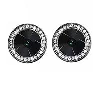 fonefunshop Compatible con iPhone 13/13 Mini, un juego de 2 protectores de lente de cámara de cristal negro