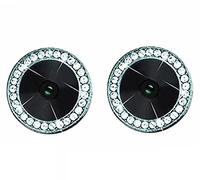 fonefunshop Compatible con iPhone 13/13 Mini - Un juego de 2 protectores de lente de cámara de vidrio azul con joyas