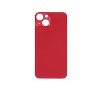 fonefunshop Compatible con iPhone 13 parte trasera de cristal liso en rojo