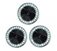 fonefunshop Compatible con iPhone 13 Pro/13 Pro Max, un juego de 3 protectores de lente de cámara de vidrio azul con joyas