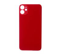fonefunshop Glass Back For iPhone 11 Plain in Red