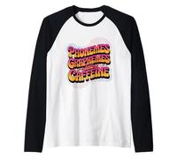 Fonemas Grafemas y Cafeína Lectura Profesor Amante del café Camiseta Manga Raglan