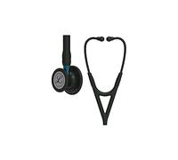 3M Littmann Cardiology IV Fonendoscopio Diagnóstico, Campana De Acabado Estándar, Vástago Y Auricular De Acero Inoxidable, Tubo Color Negro, 69 cm