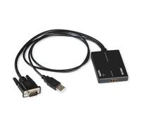 Fonestar - FO-445 adaptador de cable de vídeo VGA (D-Sub) HDMI Negro