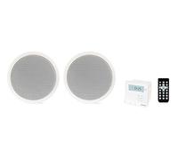Amplificador de Pared y Pareja de Altavoces de Techo Fonestar KS-06