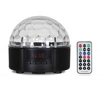 Fonestar LED-BALL08RUB Altavoz portátil estéreo 6W Negro altavoz portátil - Altavoces portátiles (1.0 canales, 4,45 cm, 6 W, 20 - 20000 Hz, 80 dB, Alámbrico)