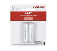 Fonestar - Pack de 2 Pilas f2200 1.2v 2200 mah Recargable alcalina AA