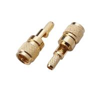 FonFou 2 uds M5 Microdot Conectores compatibles Macho 10-32UNF for RG174 RG316 RG178 Adaptador de Conector ultrasónico Flaw L5