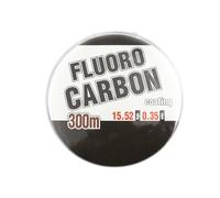 FONGKNOX Fishing Line 300M Fluorocarbon Fishing Line 100% Fluorocarbon Strong Tension & Smooth High Sensitive Anti-Knot Anti-Curl Freshwater Fishing Line 0.35mm 34.2LB/15.5KG (1 pieza)