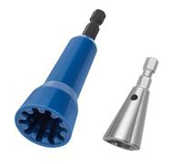 Fongmore 2 brocas de 1/4 de pulgada para taladro eléctrico de alambre Twister Tuerca, conector giratorio, conector de máquina de torsión, herramienta de torsión de cables