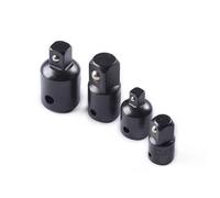 Fongmore Kit adaptador reductor de enchufe de trinquete cuadrado 4 piezas 1/2 a 3/8, 3/8 a 1/4 (negro)