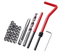 Fongmore Kit de reparación de roscas de Acero Inoxidable M6 x 1,0 mm, Kit de reparación de roscas métricas, Juego de Herramientas manuales Compatible para reparación de automóviles