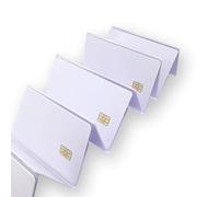 Fongwah 500 tarjetas inteligentes de contacto RFID compatibles con protocolo SLE4442 ISO 7816 para tarjetas de llaves de hotel, tarjetas de identificación de control de acceso