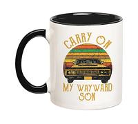Fonhark - Supernatural Mug Carry On My Wayward Son, taza de café novedosa de 325 ml