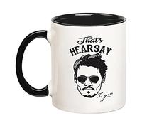 Fonhark - Taza de café Johnny Depp Thats Hearsay, Justice for Johnny, Johnny Depp Happy Hour Anytime, taza de café novedosa de 11 onzas