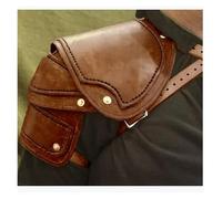 FonHNDG Armadura vintage para los hombros Accesorios de disfraz for juegos rol con armadura hombro adecuados for hombres y mujeres(Light brown)