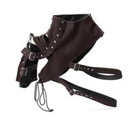 FonHNDG Armadura vintage para los hombros Chaleco de un hombro con armadura cuero medieval y bolsillos for cosplay hombres mujeres(Style A)