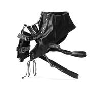 FonHNDG Armadura vintage para los hombros Chaleco de un hombro con armadura cuero medieval y bolsillos for cosplay hombres mujeres(Style B)