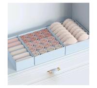 FonHNDG Caja para guardar ropa interior 3 Unids/set-ropa Interior Sujetador Caja De Almacenamiento Calcetines Ropa Organizador Gabinete Cajón(Light blue)