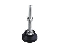 FonHNDG Pies Ajustables para Equipos 4 Piezas de Patas Ajustables 40 mm, Tipo Rosca, Almohadilla para Pies, Niveladoras, Base Giratoria, Articuladas(D40xM12x50mm)