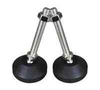 FonHNDG Pies Ajustables para Equipos Patas de Soporte for Muebles con Tornillos Ajustables y pezuñas fijas, Patas Anclaje for máquina M8 M10 M12(Furniture Mat-04)