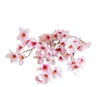 FonHNDG Ramas de Flores Artificiales 40cm Flores de Cerezo Rosa Artificiales Arco Boda Fiesta telón Fondo decoración hogareña simulación Rama Larga Sakura Floral Falso(Pink)