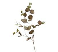 FonHNDG Ramas de Flores Artificiales 5 uds. De Hoja de Manzana eucalipto simulada, Planta Verde, decoración Mesa for Hotel, Boda, hogar, Fiesta, Hojas árbol una Sola Rama otoño(Dark Green)