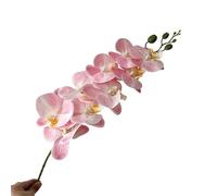 FonHNDG Ramas de Flores Artificiales 98CM película de 9 Cabezas Mariposa orquídea Flor Artificial Sala Estar Mesa Comedor decoración del Suelo arreglo Floral Boda(Color14)