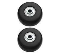 FonHNDG Rueda para Maleta de Viaje 1 Par De Ruedas Reparación For Maletas, Silenciosas, Goma, con Rodamientos Metálicos, Ejes, Tornillos Y Kit(40x18mm)