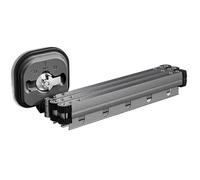 FonHNDG tendedero retráctil Estante de Secado Ropa Plegable con Montaje en Pared Ventosa, Colgador sin perforación, Estante retráctil Aluminio, Colgante Invisible(Three Fold)