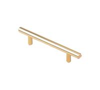 FonHNDG Tiradores para armarios de cocina 10 pomos de manija recta acero inoxidable cepillado for puertas cocina(Gold 320mm)