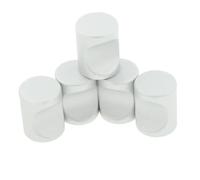 FonHNDG Tiradores para armarios de cocina 20 tiradores de aleación aluminio for armarios tocador con un solo orificio(White-23x18mm)