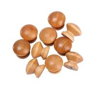 FonHNDG Tiradores para armarios de cocina 20 tiradores de puerta redondos madera for armario o cajón(2.8cm)