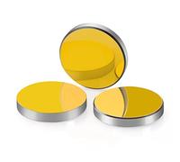 FONLAND 3 piezas Espejos láser de CO2, material Si revestido de oro con revestimiento de espejo Dia 25mm/0.98inch, Thk 3mm 0.12inch, para máquina de grabado láser de CO2 10-300W