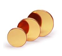 FONLAND Cu Mirror 3PCS Cobre Reflexión Espejo Dia: 19.05 mm para máquina de corte Grabado láser de CO2 de alta potencia de 60W a 500W 10,6um