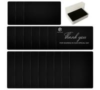 FONLAND Tarjetas de Visita, 100Pcs Placa de metal anodizado para tarjetas de visita, 10 Colores Impresionantes Blanks Marca láser Grabado Metal Liso Negocios Visita Tarjetas de Nombre (Negro)